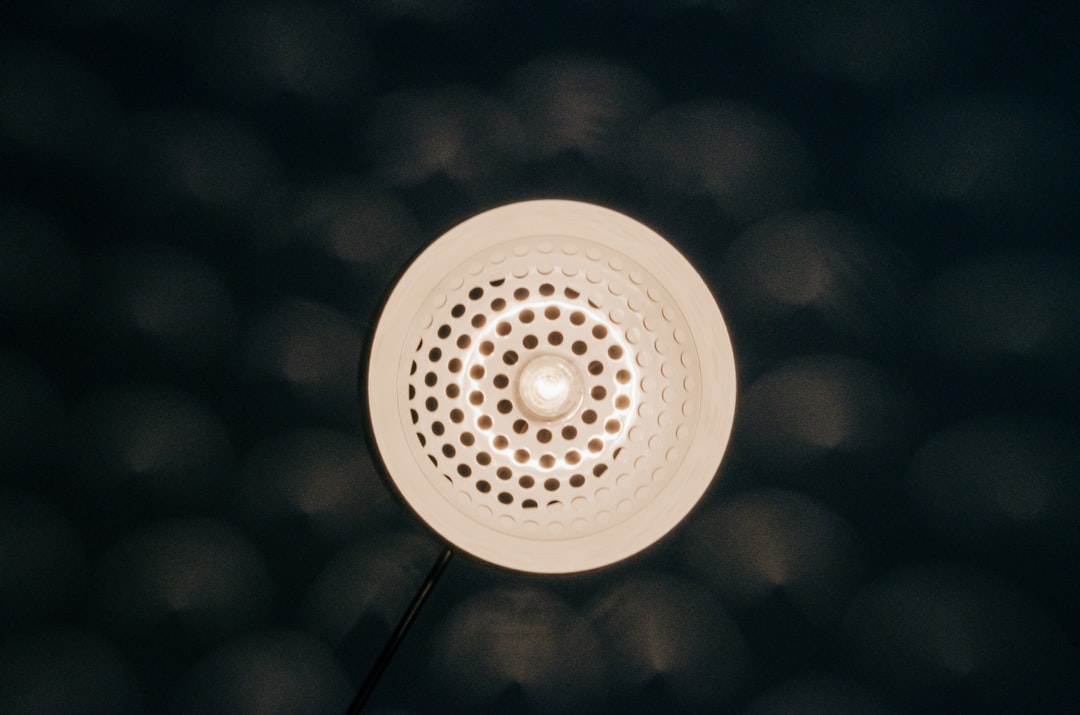 Photo white ceramic light