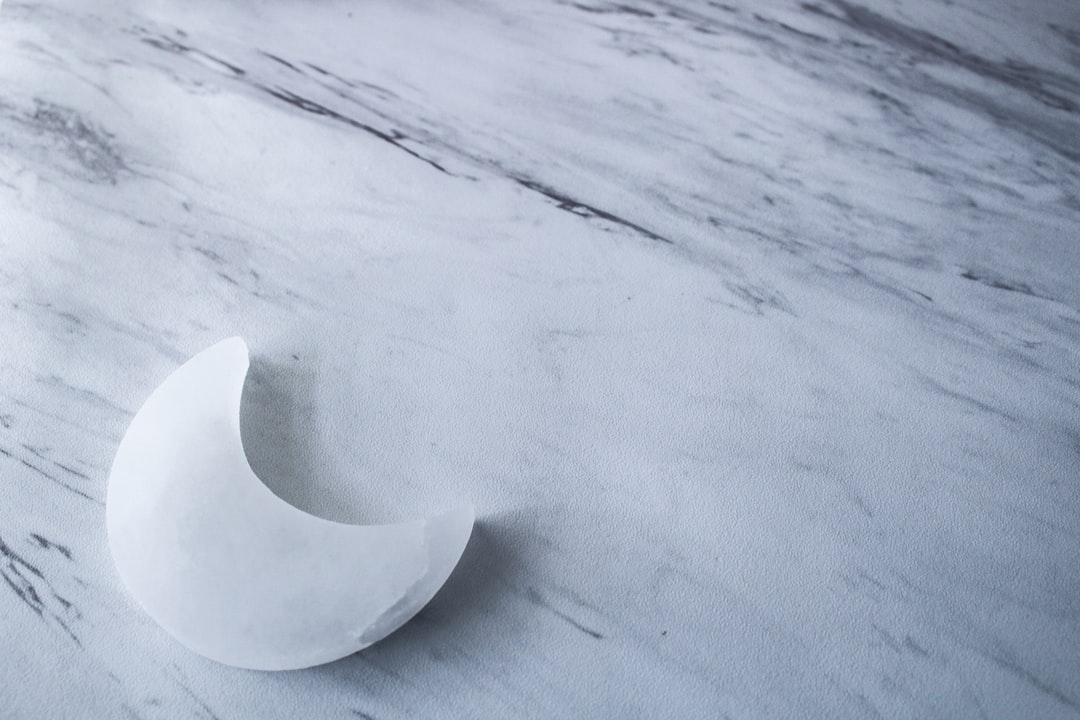 Photo marble base flush mount light